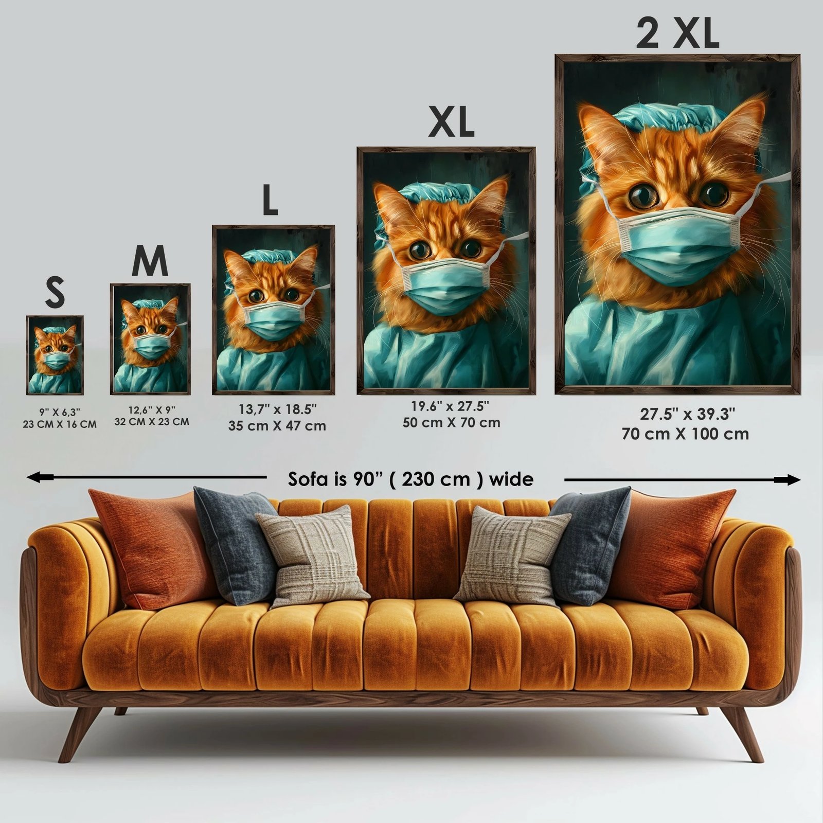 Pikturë dekorative me kornizë, MDF, Wallity, GE044-L, shumëngjyrëshe