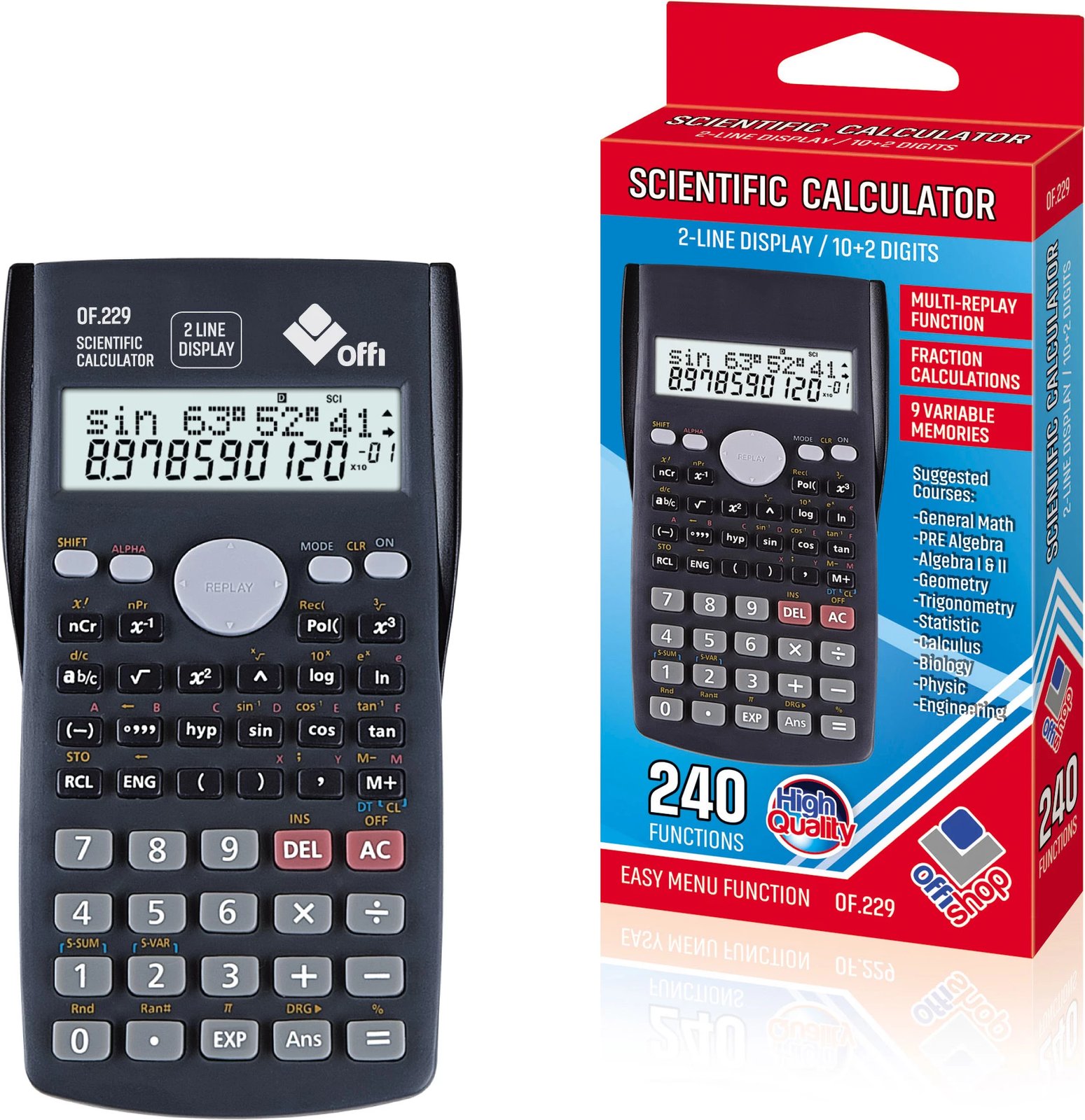 OSH KALKULATOR SCIENTIFIC OF229