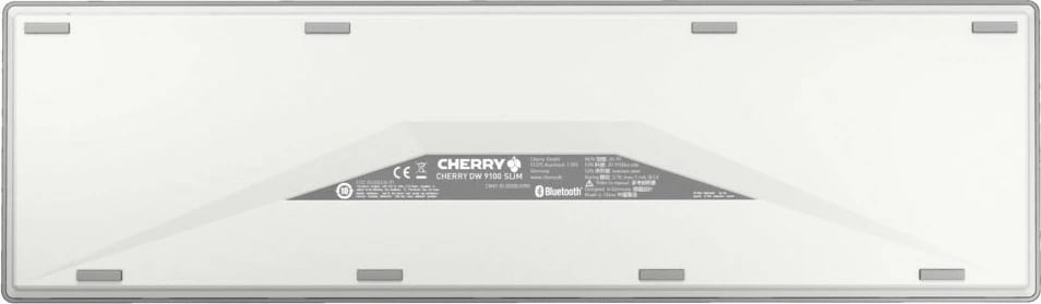 Tastierë dhe Maus Cherry DW 9100 SLIM, Wireless, RF Wireless + Bluetooth, QWERTZ, Argjendtë, Bardhë