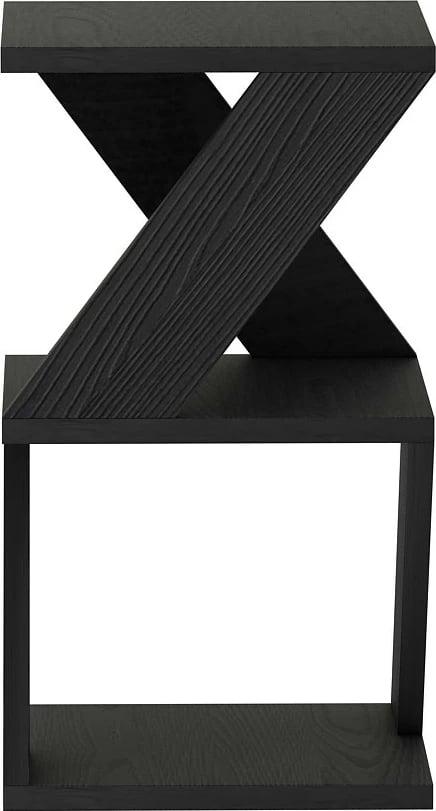 Tavolinë anësore Hanah Home, ngjyrë dru e zezë, Albeni