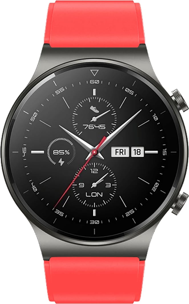Rrip silikoni për Huawei Watch GT 2/3/4/2 Pro/3 Pro/4 Pro/GT 2e 46mm Hurtel, Kuq