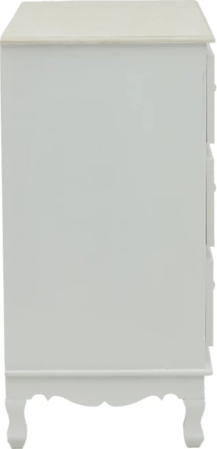 Komodë me sirtarë Pazlen ngjyrë e bardhë antike MDF 80x40x80cm