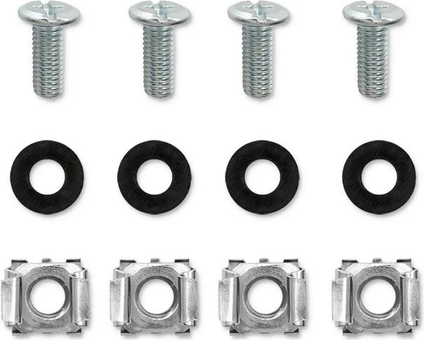 Patch panel Qoltec 54516 për rack 19", 24 porta, 1U, UTP, e zezë
