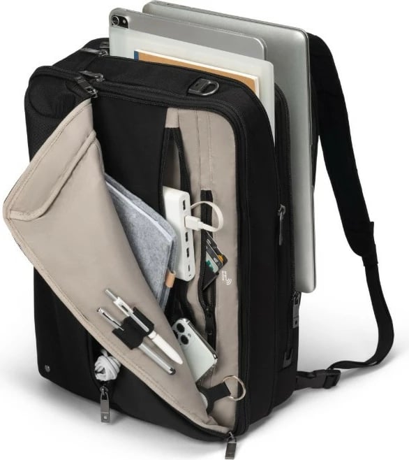 Çantë laptopi DICOTA Traveller Top Dual Five, 14-16 inç, e zezë
