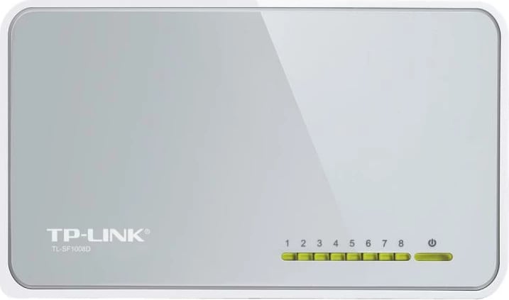 Switch, TP-Link TL-SF1008D, 8 porta RJ45 10/100Mbps, desktop