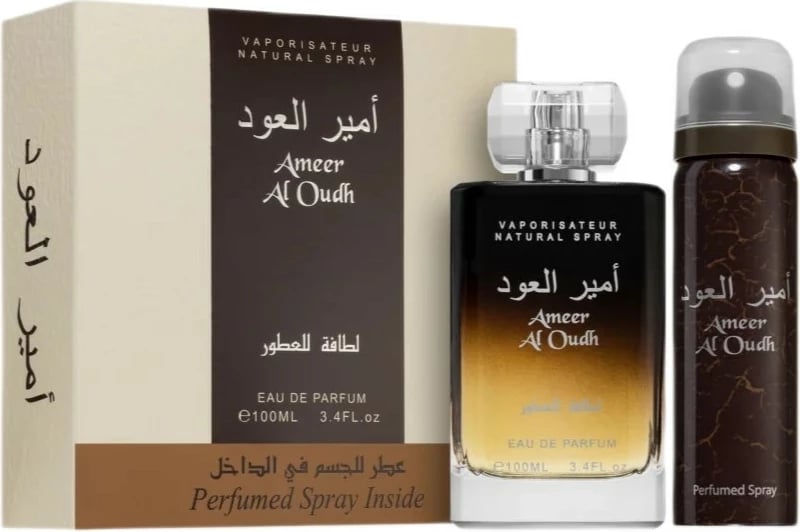 Set Eau de Parfum unisex Lattafa Ameer Al Oudh 100ml + deodorant spray 50ml