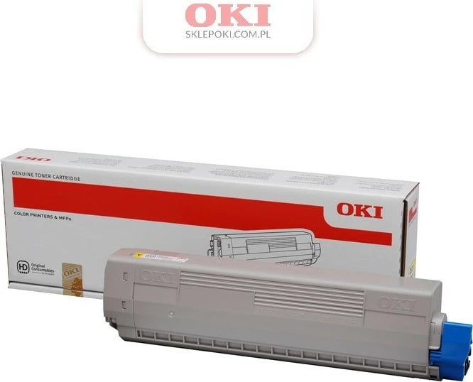 Toner OKI 44844505 për C831/C841, 10,000 faqe, e verdhë
