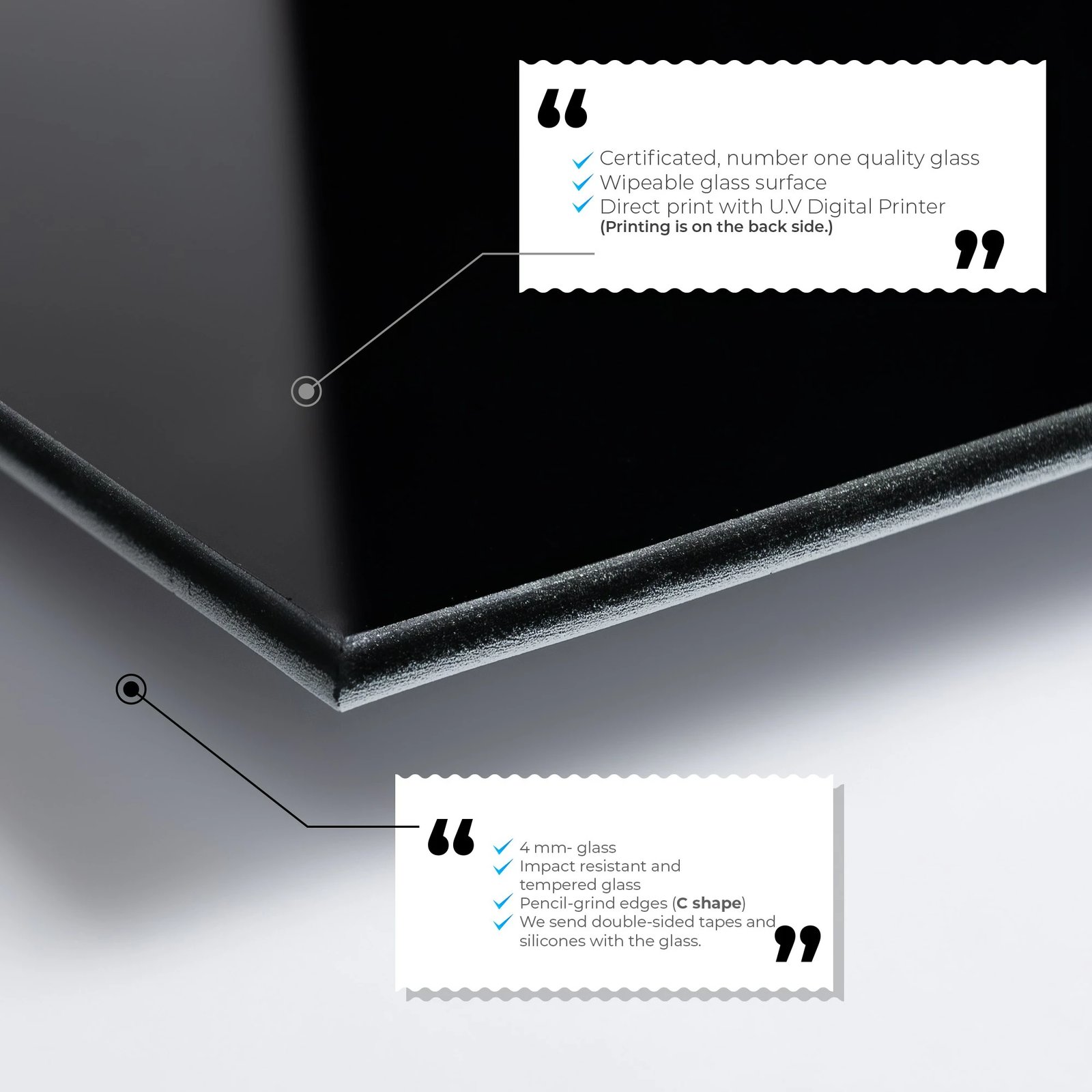 Pikturë dekorative prej xhami të temperuar, shumëngjyrëshe, Wallity 1124, 50x70cm