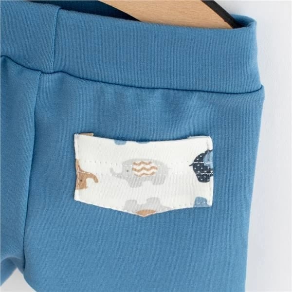 pantallona të shkurtra bebe, New Baby, Magic Elephant, përmasa 56 (0-3 muaj), pambuk 95% me elastan, blu