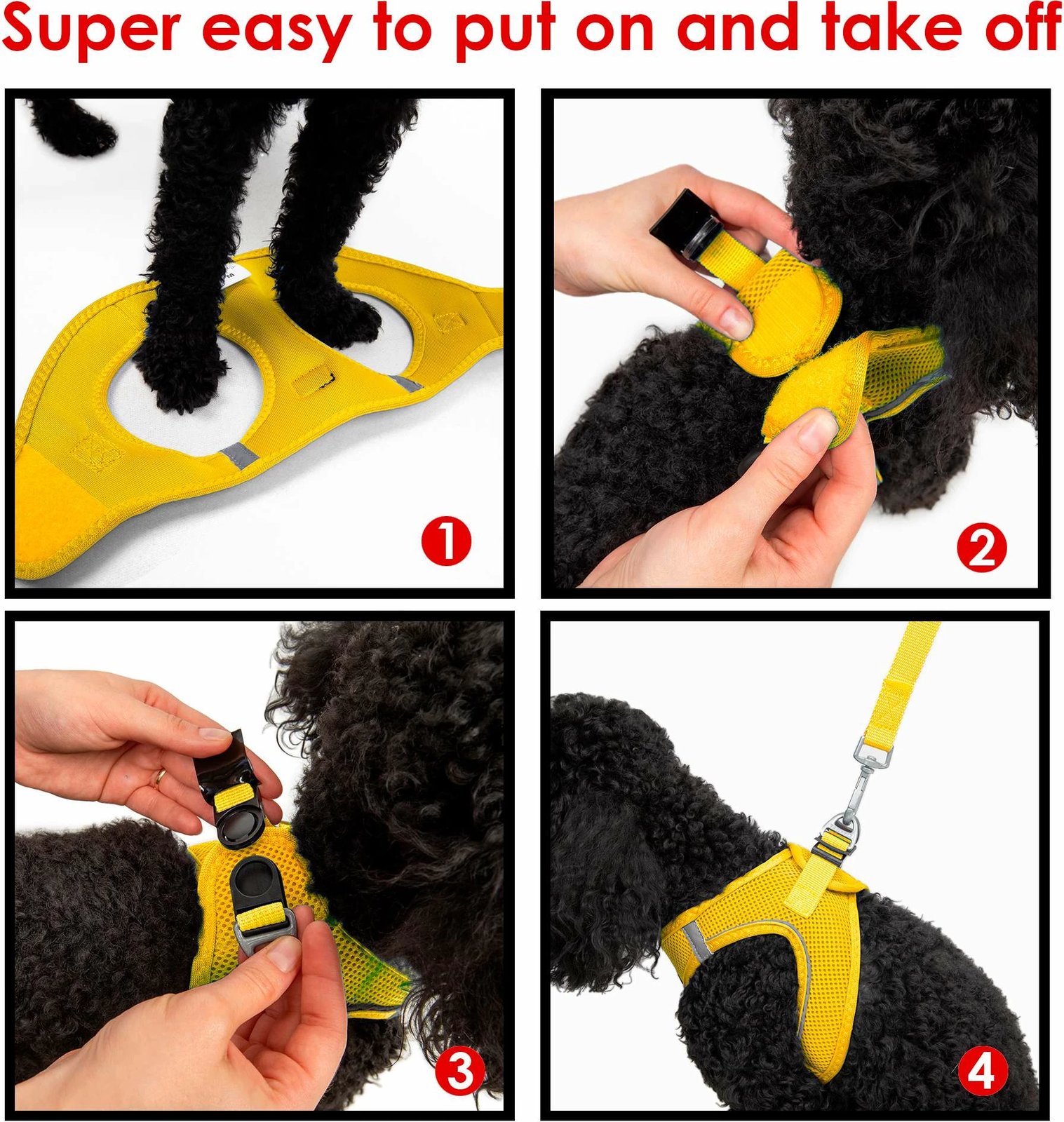 Parzmore për qen, Air-Mesh, e verdhë