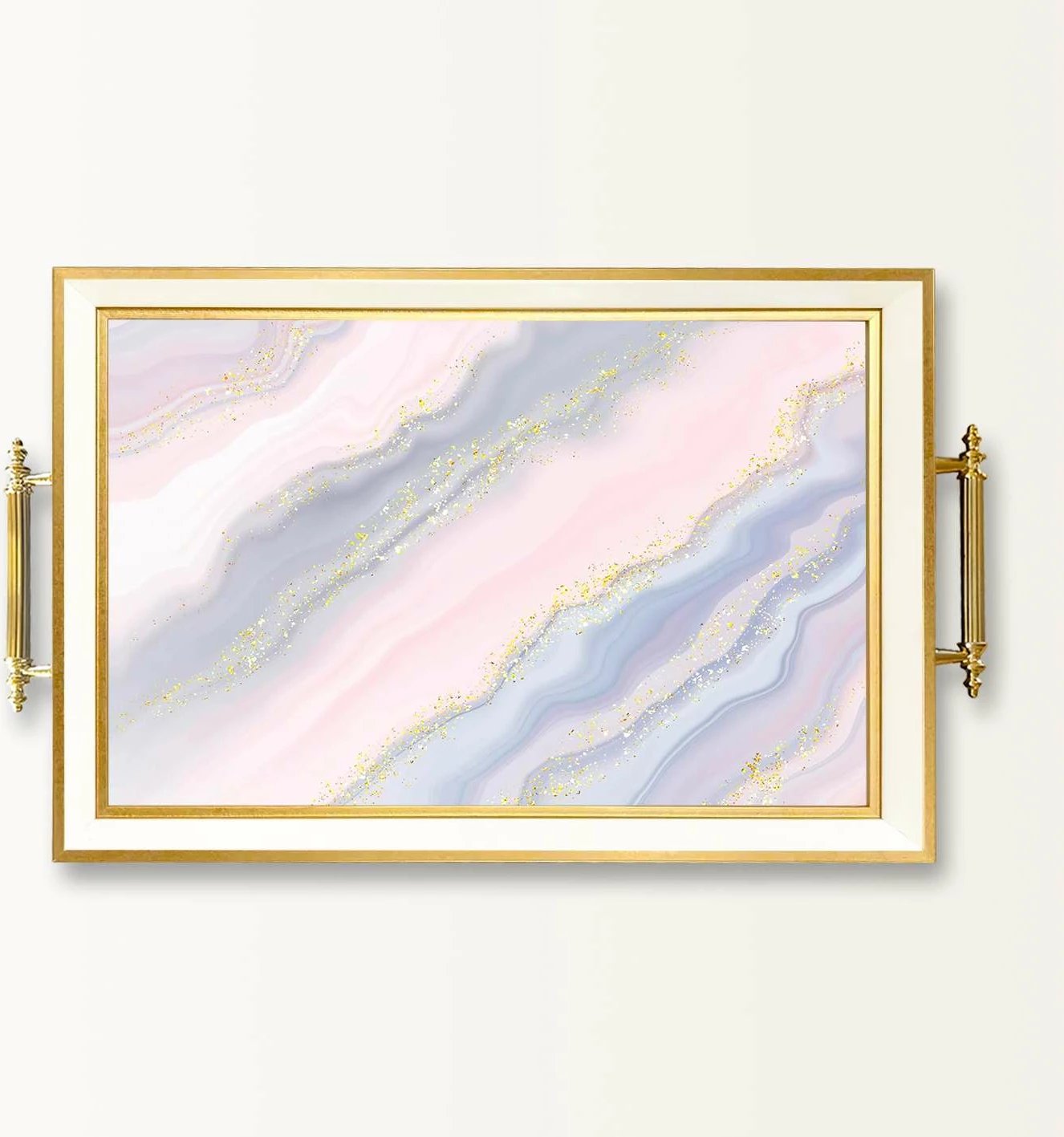 Tabaka xhami Aberto Design, shumëngjyrëshe, TPB10024, 50x29x3.5cm Tabaka xhami Aberto Design, shumëngjyrëshe, TPB10024, 50x29x3.5cm