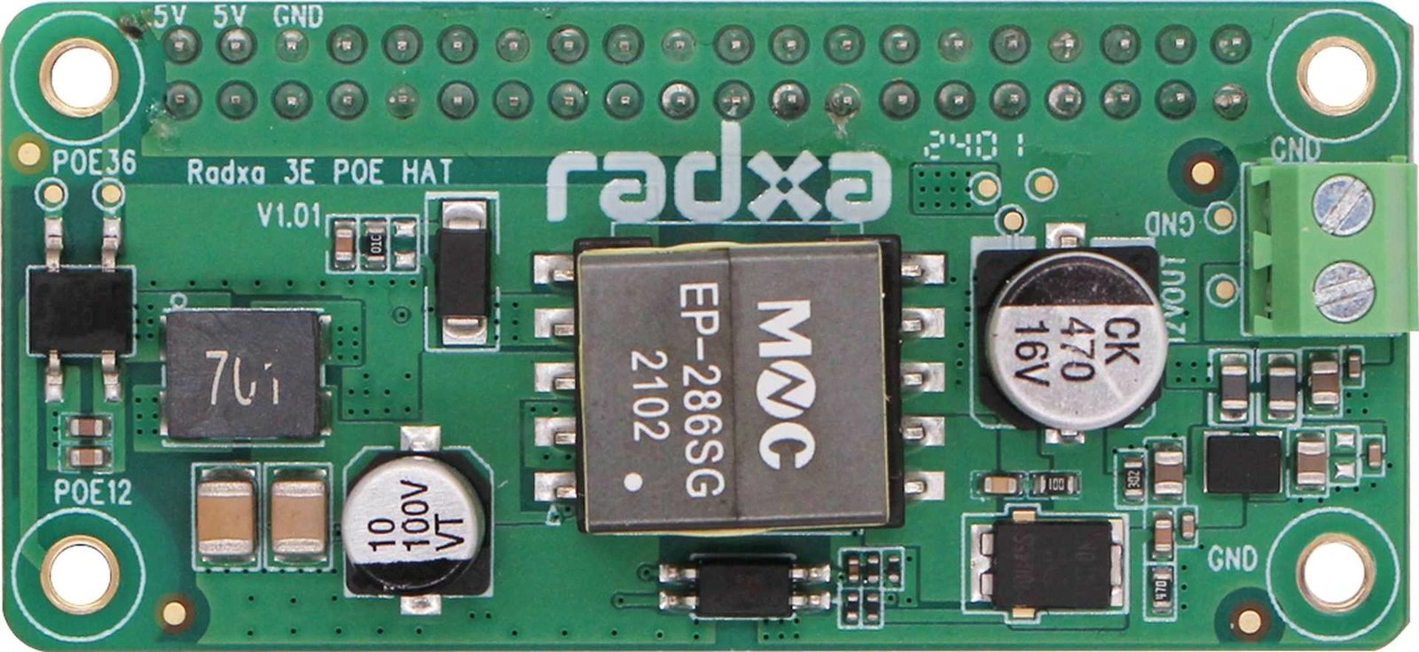 PoE HAT ALLNET RADXA Zero 3E