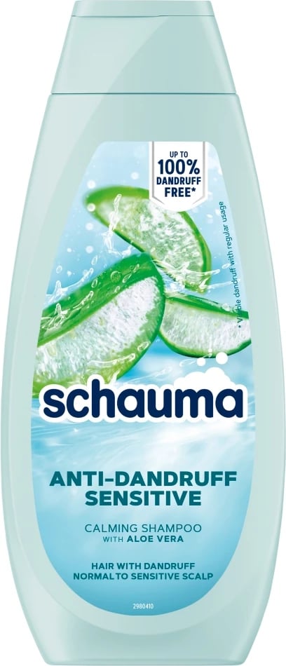 Shampon kundër zbokthit për femra Schauma Anti-Dandruff Sensitive Soothing me Aloe Vera, 400ml