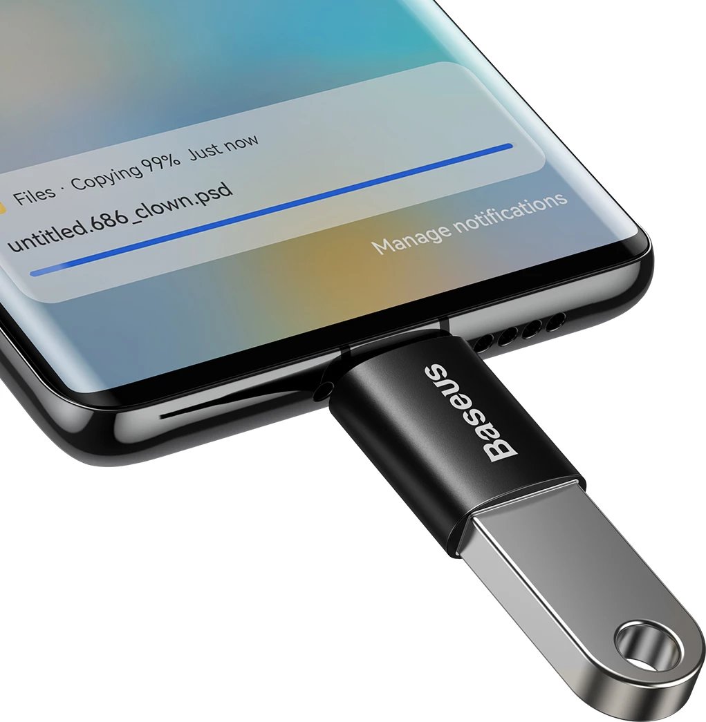 Adapter USB-C në USB-A Baseus Ingenuity Series, 10Gb/s, i zi Adapter USB-C në USB-A Baseus Ingenuity Series, 10Gb/s, i zi
