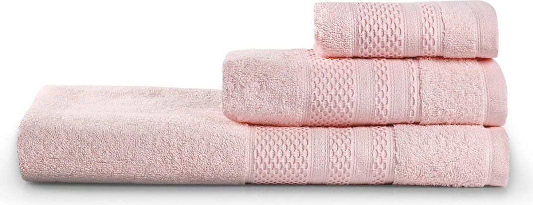 Set peshqirësh (3 copë), Mijölnir, Piramit - ngjyrë pluhur Set peshqirësh (3 copë), Mijölnir, Piramit - ngjyrë pluhur