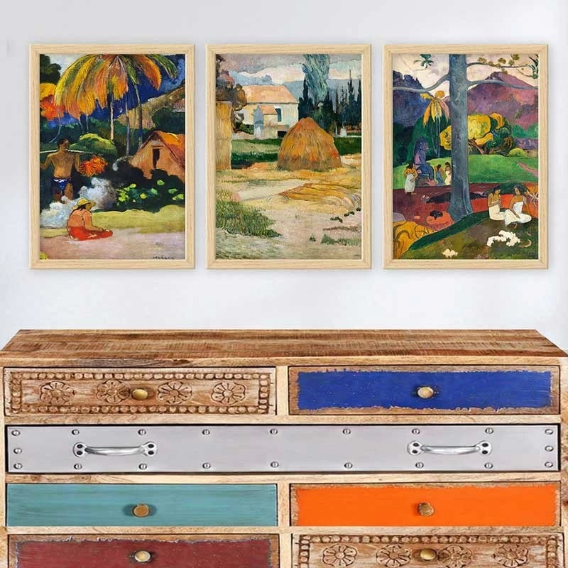 Pikturë dekorative me kornizë (3 copë), Wallity, 3NTC_UN3897173_3545