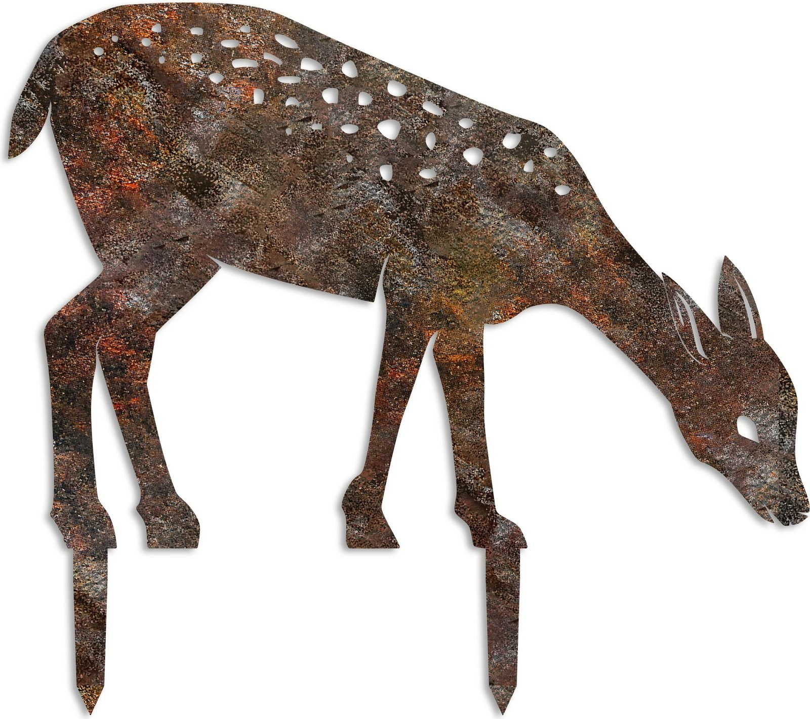 Objekt dekorativ për kopsht, Aberto Design, Gazelle -A 01, shumëngjyrësh, 64x72cm