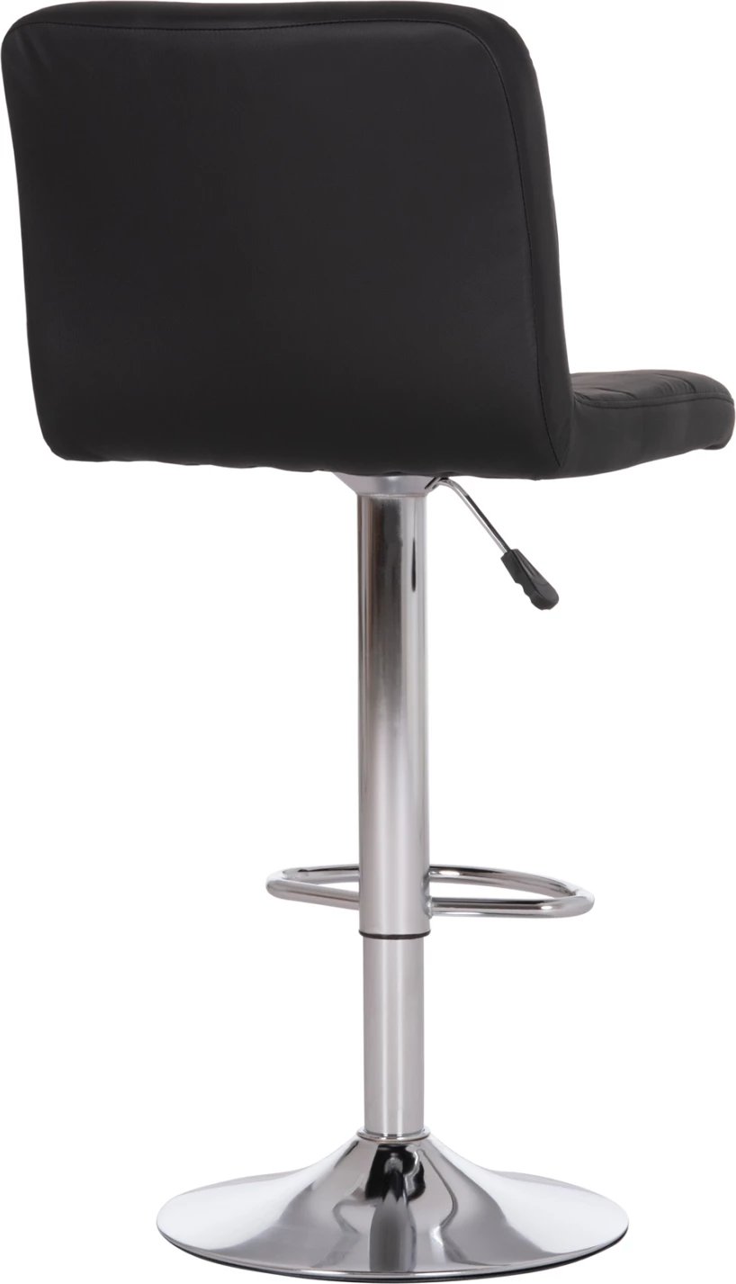 Karrige për bar rrotulluese DIANA, lëkurë PU e zezë, metal krom, FH202.21, 44x52x109cm, set prej 2 copë