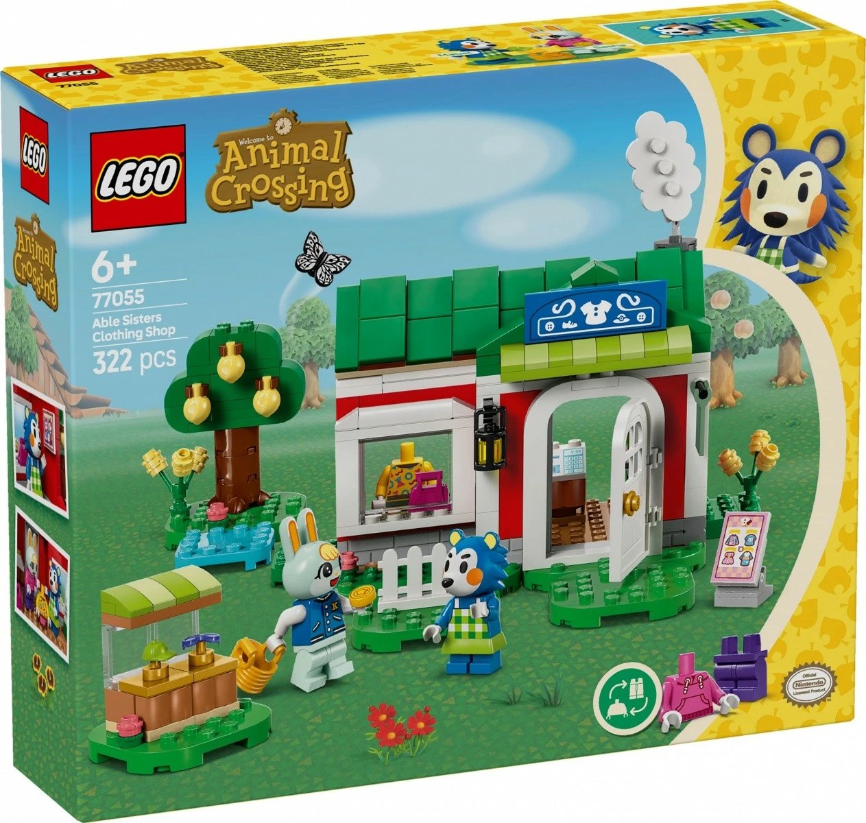 Set LEGO Animal Crossing Able Sisters and Clothing Store 77055, 322 pjesë
