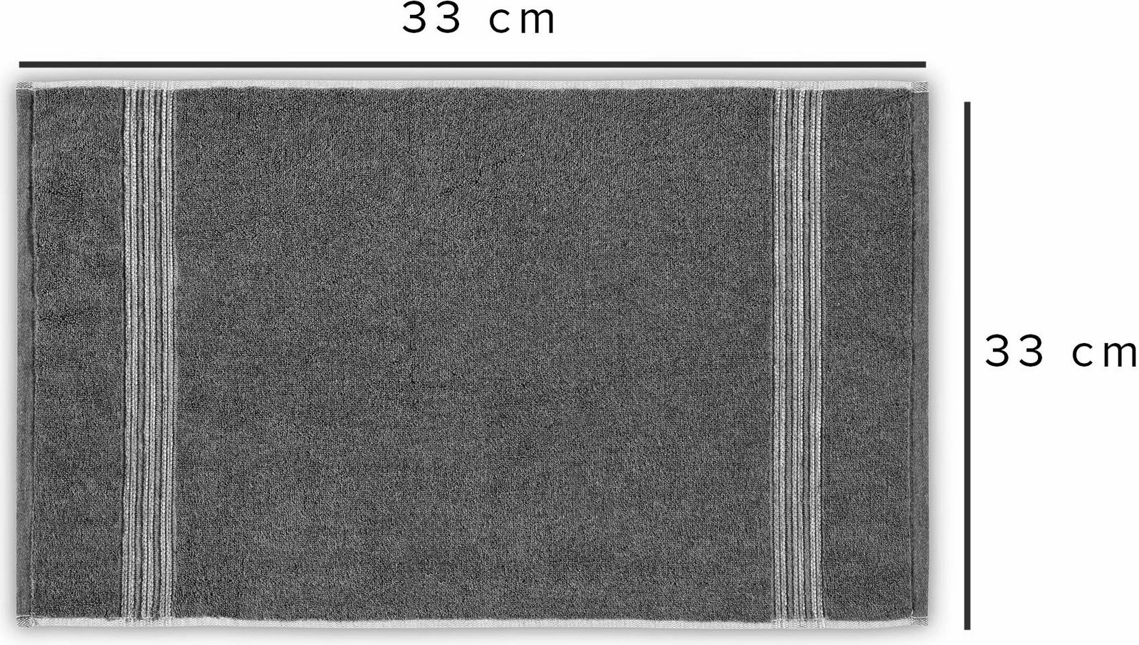 Peshqir fytyre Mijölnir, ngjyrë antracit, 33x33cm