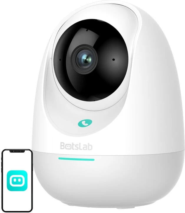 Kamerë e brendshme Botslab 2E Pro C213, 3MP, WiFi, rrotulluese, e bardhë