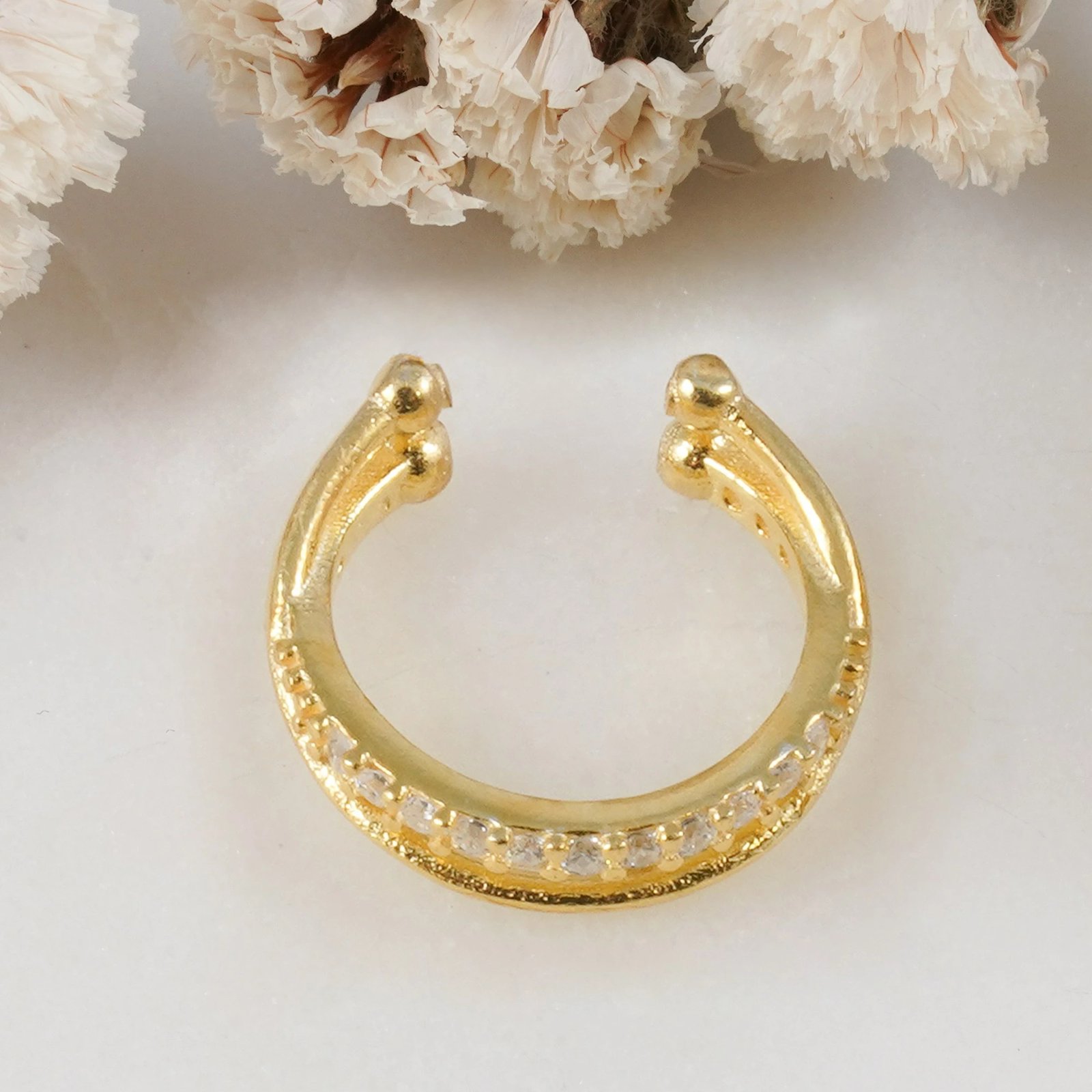 Vath argjendi Jumeon, ngjyrë ari, 11234G, 13mm