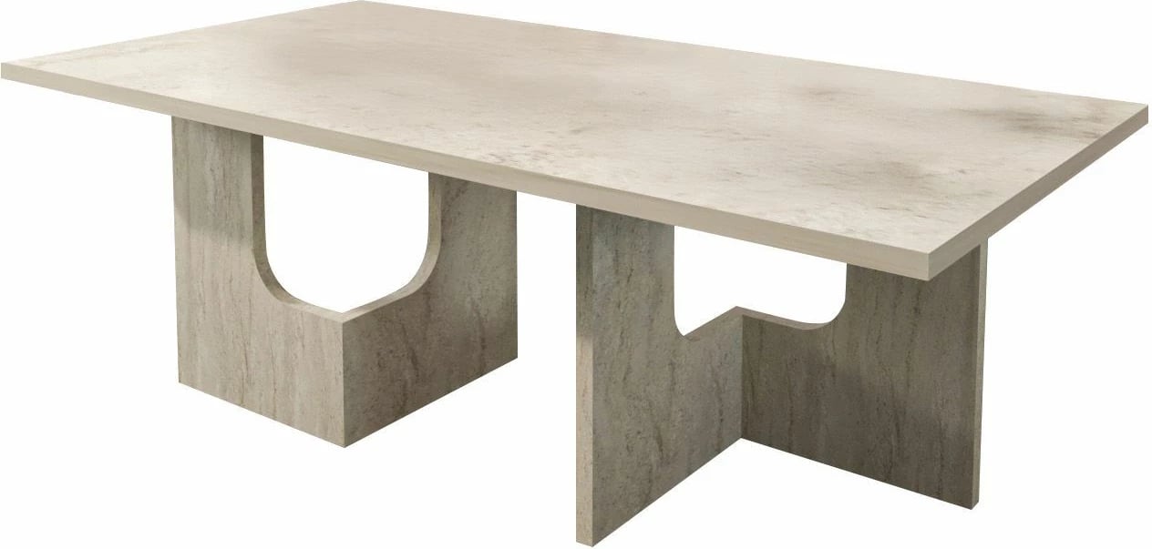 Tavolinë kafeje Skye Decor, ngjyrë travertine, Terni