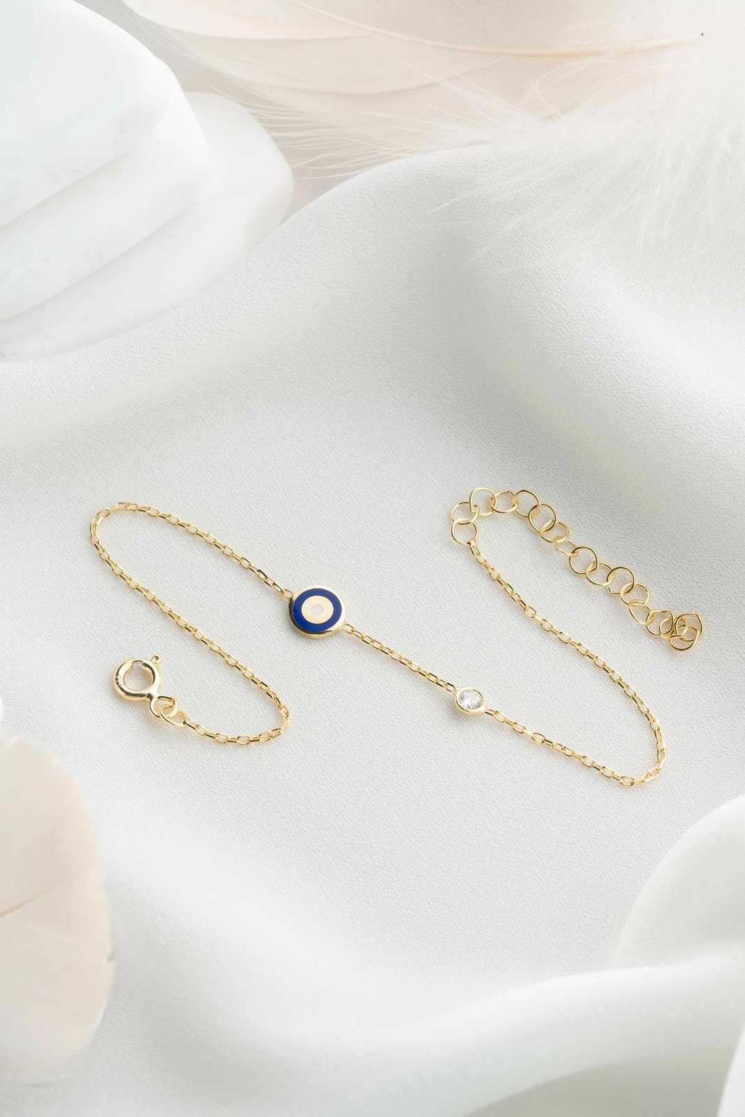 Byzylyk argjendi Jumeon, NRZ999640, ngjyrë ari, kaltër e bardhë