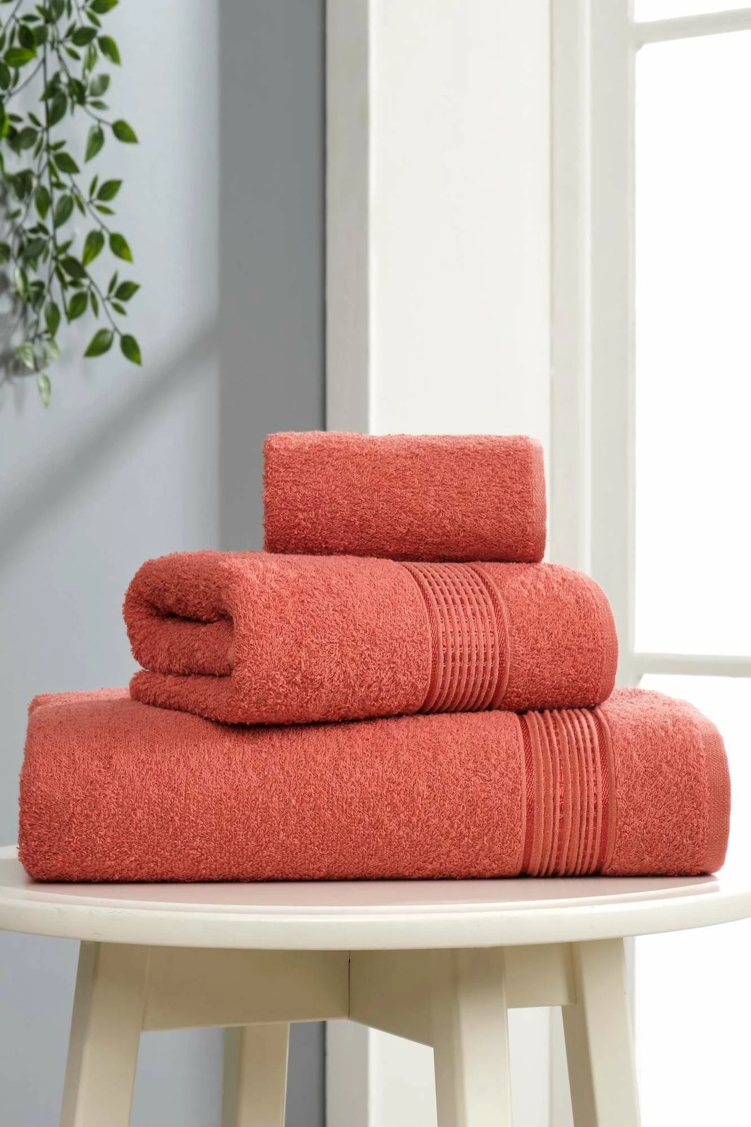 Set peshqirësh (3 copë), Mijolnir, ngjyrë e kuqe qeramike