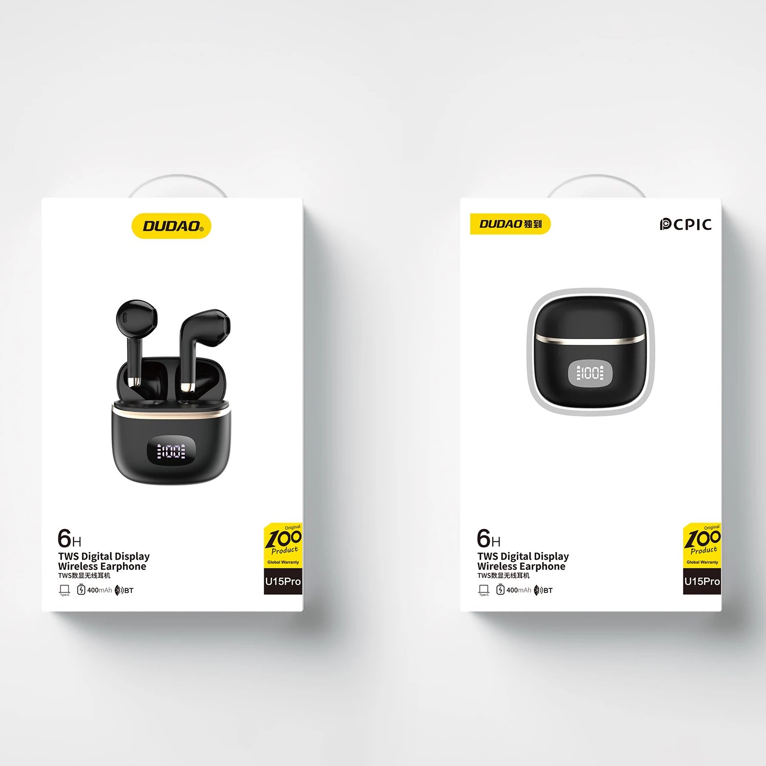 Kufje wireless Dudao U15Pro, in-ear, Bluetooth 5.3, e zezë Kufje wireless Dudao U15Pro, in-ear, Bluetooth 5.3, e zezë