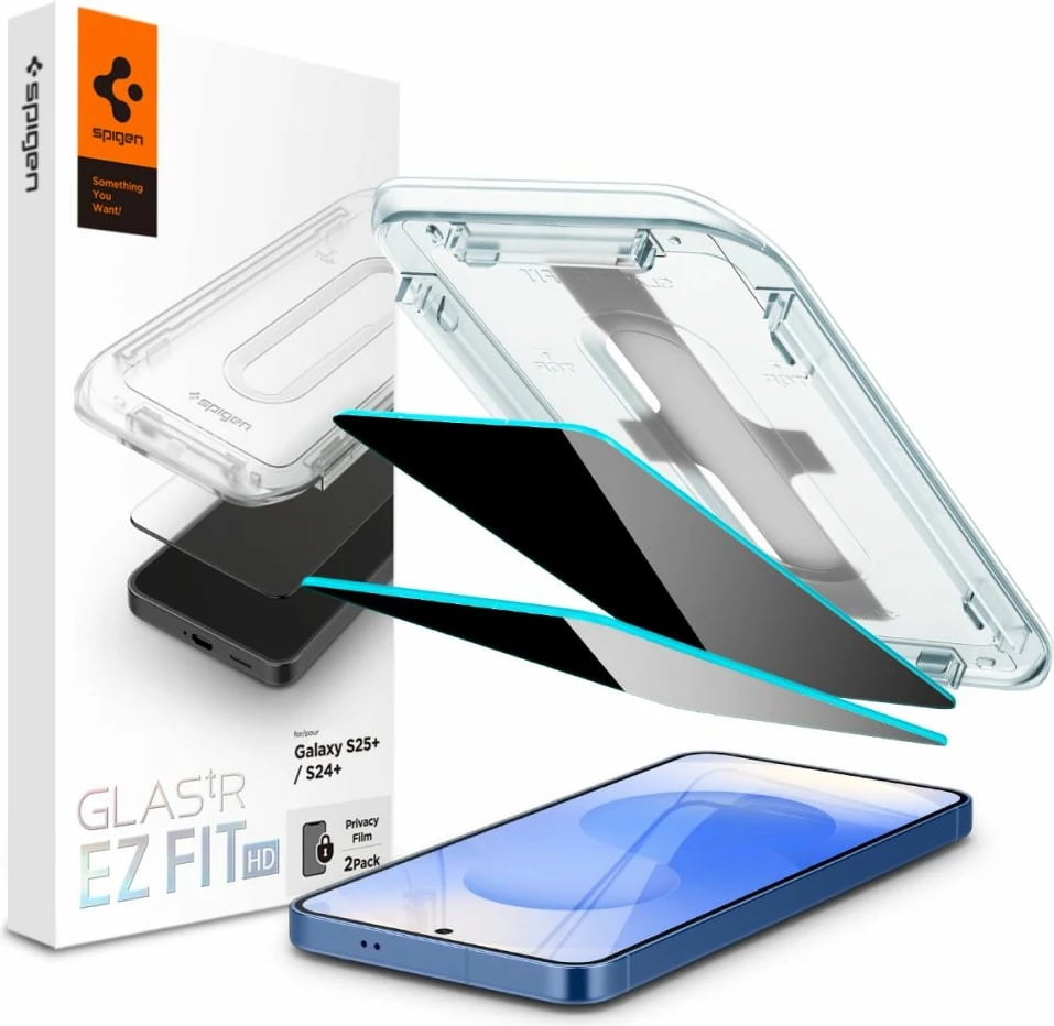 Mbrojtës ekrani Spigen Glas.TR Ez Fit Privacy HD për Samsung Galaxy S24+ / S25+, 2 copë