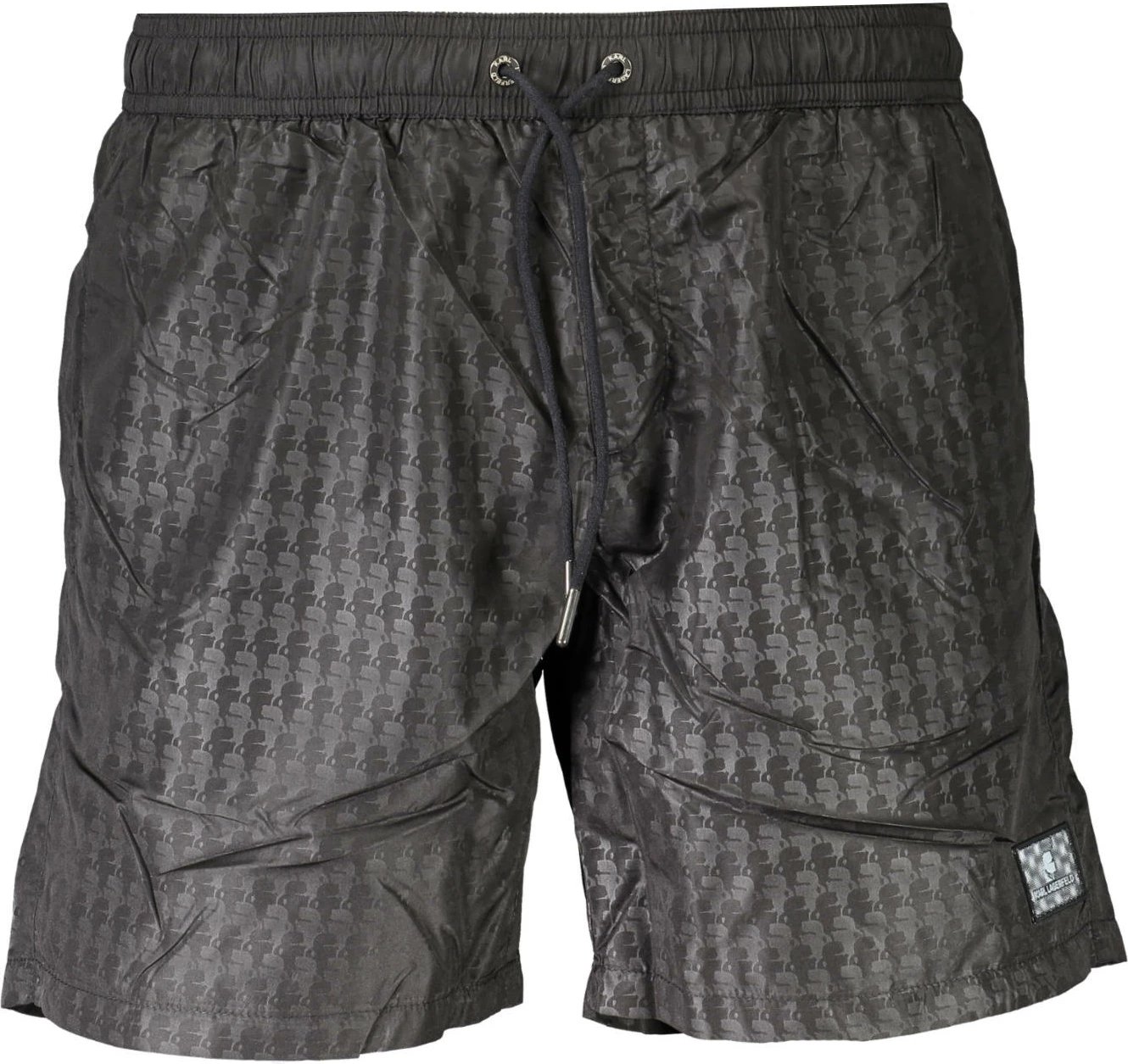 Bokser deti për meshkuj KARL LAGERFELD BEACHWEAR, të zezë