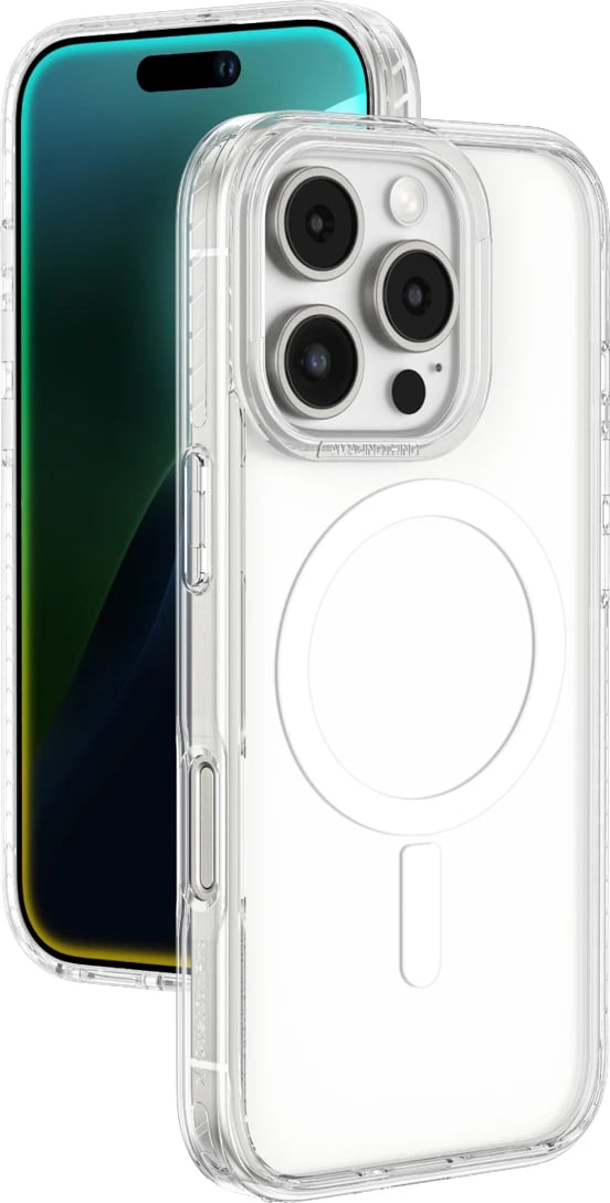 Mbështjellës AmazingThing Titan Pro Mag me unazë magnetike për iPhone 16 Pro, Transparent
