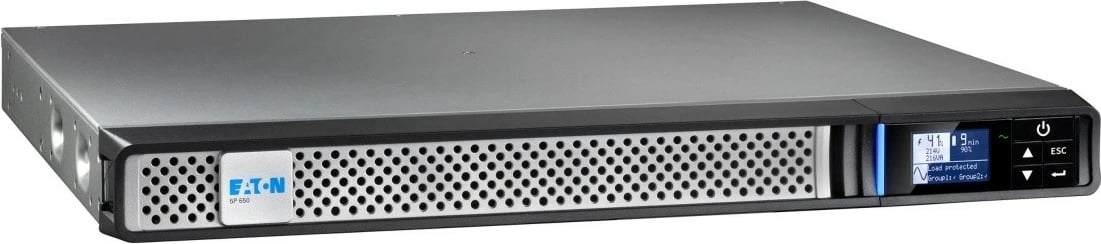UPS Eaton 5P650IRG2, 650VA, 520W, rack 1U, zi/argjendtë