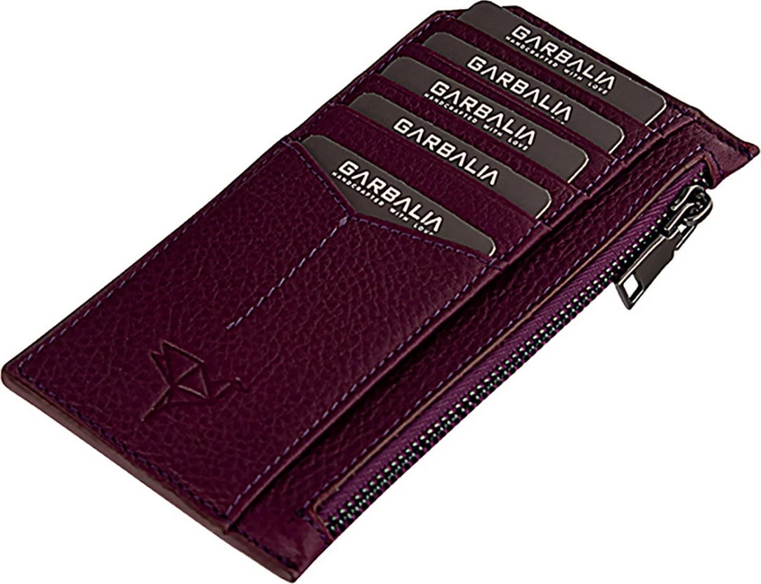 Portofol unisex Zoozie Bags, ngjyrë damson