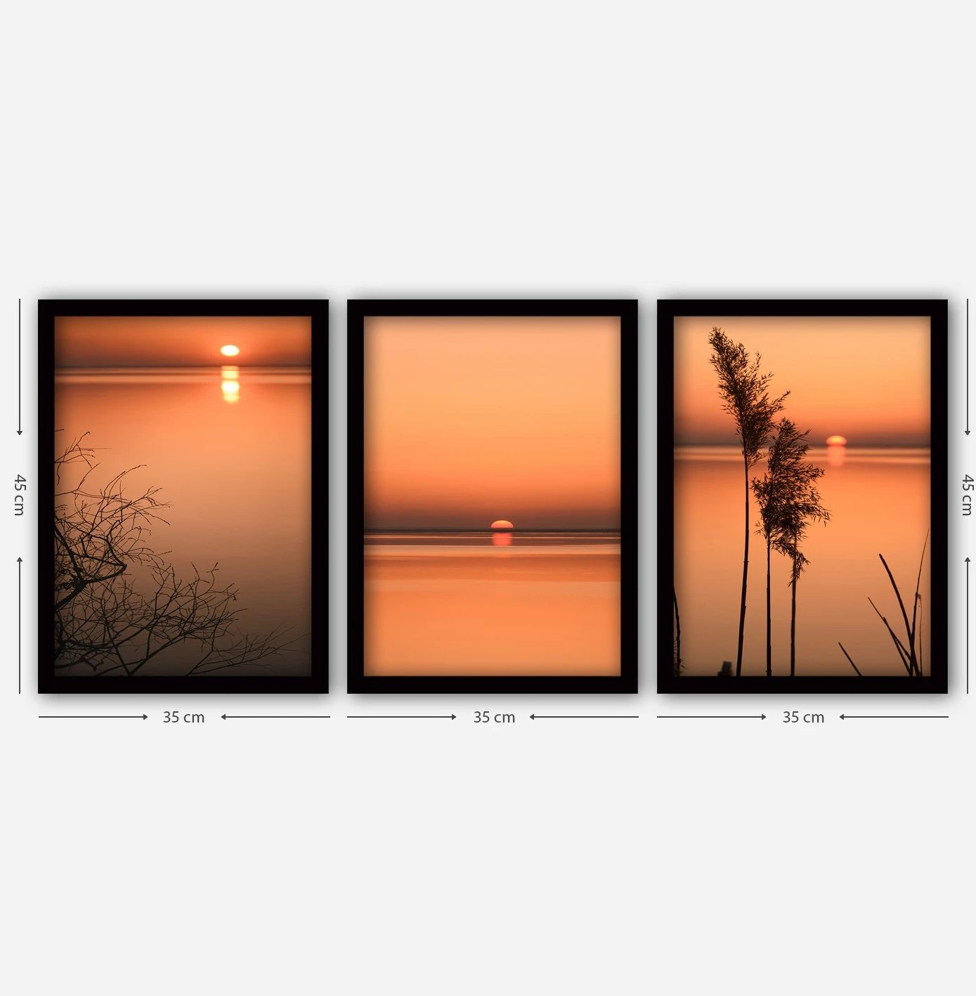 Pikturë dekorative me kornizë (3 pjesë), Wallity, 3SC55