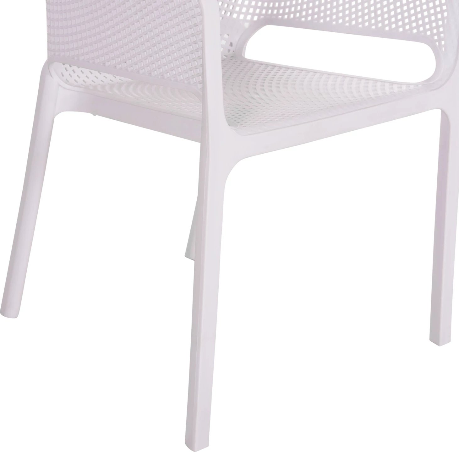 Karrige me krahë polipropileni, e bardhë, JOHN FH6103.01, 59x58x79.5cm