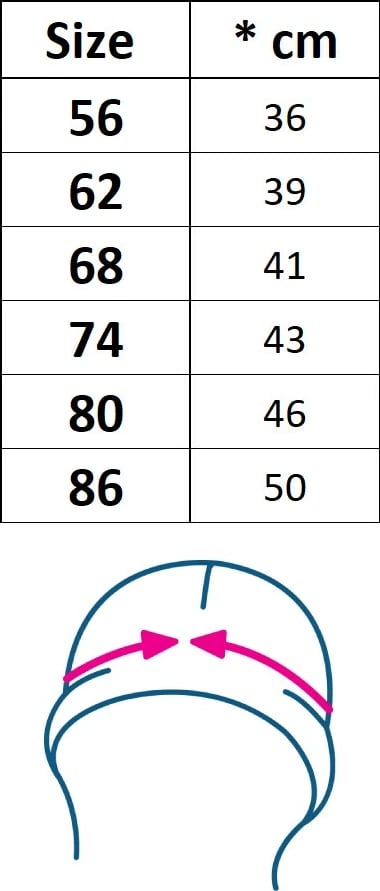 Kapelë bebe muslin, New Baby, Zora, 100% pambuk, madhësia 86 (12–18m), e bardhë
