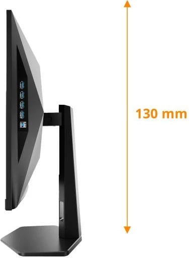 Monitor gaming, AOC C27G4ZXU, 27\" Full HD 1920x1080, 280 Hz, 1 ms, panel VA, HDR10, i lakuar, USB hub, i zi