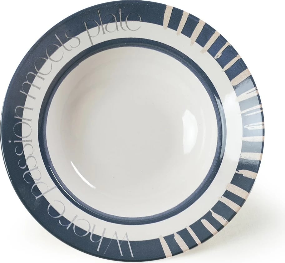 Pjata Hermia Concept, ngjyrë kaltër e errët dhe e bardhë, set prej 6 copash, 26cm, 660cc