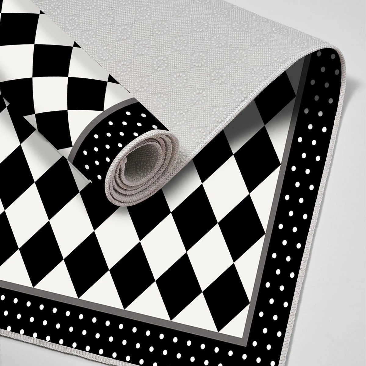 Set tapetash për banjo (2 copë), Mijölnir, 510607, e zezë-bardhë