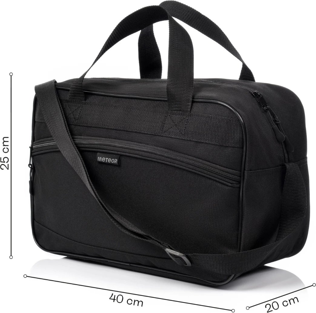 Çantë sportive unisex Meteor, e zezë Çantë sportive unisex Meteor, e zezë