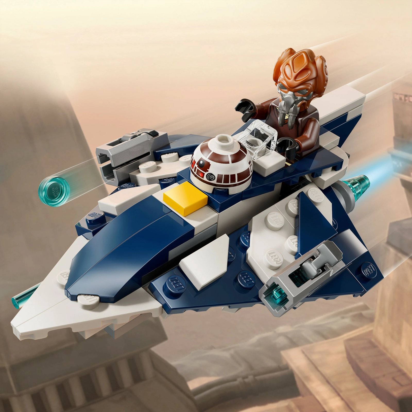 Set ndërtimi LEGO Star Wars 75400 Plo Koon’s Jedi Starfighter Microfighter, 89 pjesë, shumëngjyrësh