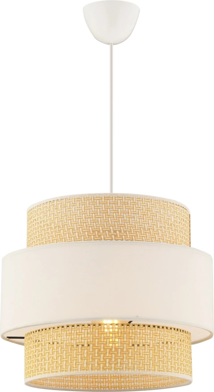 Llambë tavani Opviq, Cascade Hazeran, ngjyrë camel dhe e bardhë Llambë tavani Opviq, Cascade Hazeran, ngjyrë camel dhe e bardhë