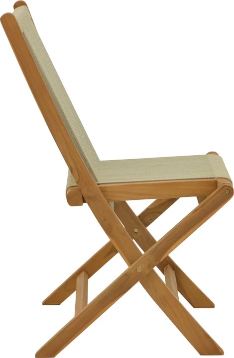 Tavolinë me karrige, 7 pjesë, Banou-Mady, dru teak, ngjyrë natyrale, 200x100x75cm