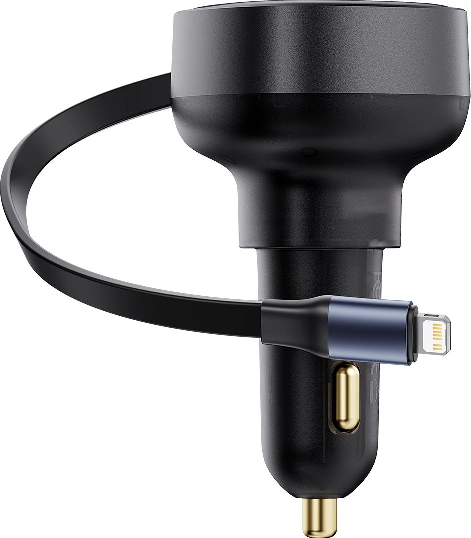 Karikues veture Baseus Enjoyment Pro, C00057803111-00, 60W, USB-C (femër) / Lightning (mashkull), zi