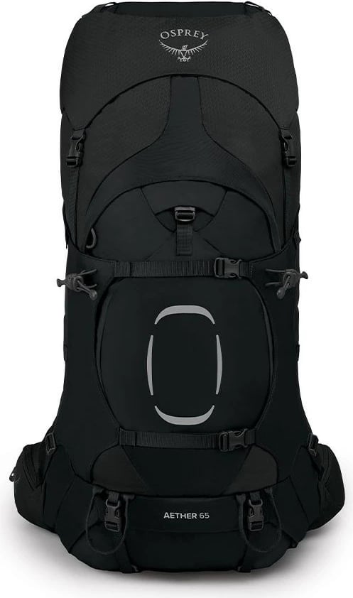 Çantë shpine Osprey Aether 65, 68 L, e zezë