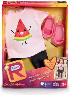 #Rfriends Tropical T-Shirt & Jeans - Melon