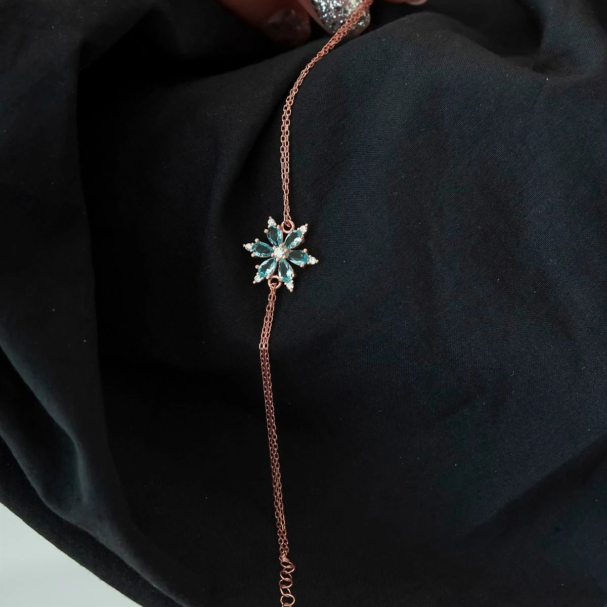 Byzylyk argjendi Jumeon, ngjyrë rozë e artë, NRZ99107