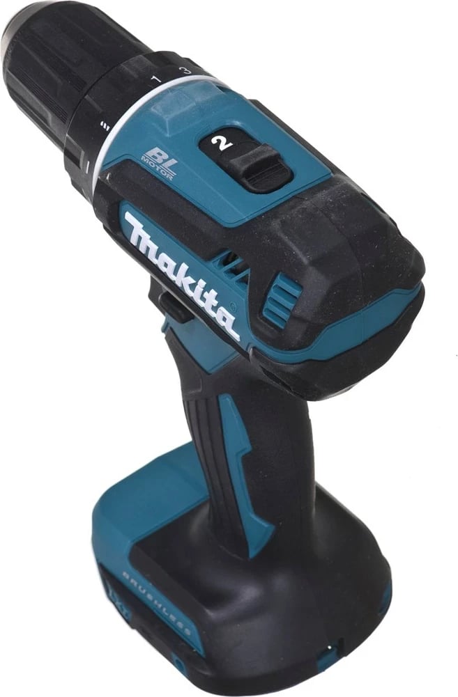 Makita DDF485Z, 1900 RPM, pa çelës, 1.7 kg, Zi, Blu